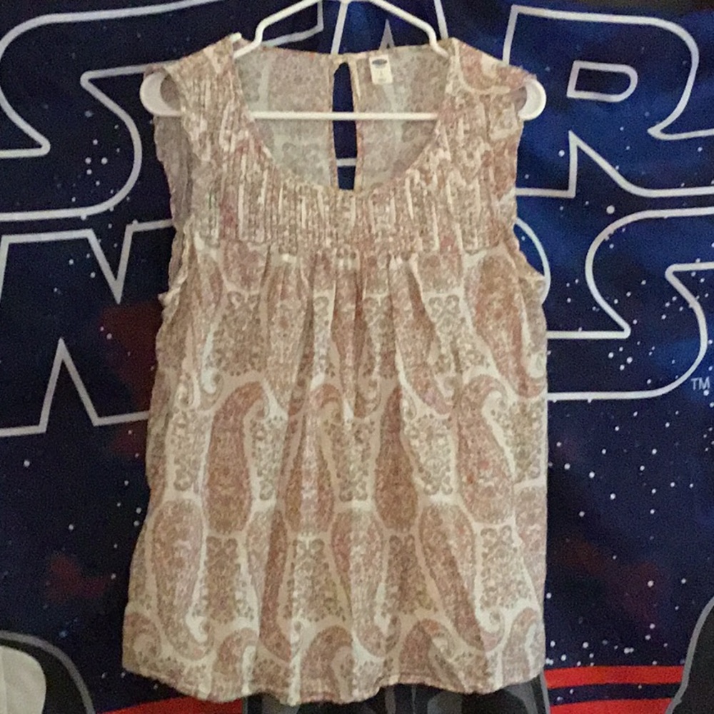 Old navy ruffled tank top blouse